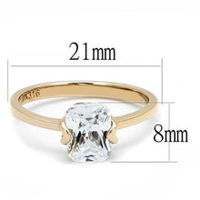 Load image into Gallery viewer, Rose Gold Rings for Women Anillo Para Mujer Stainless Steel Ring with AAA Grade CZ in Clear Teramo - Jewelry Store by Erik Rayo
