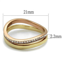 Load image into Gallery viewer, Rose Gold Rings for Women Anillo Para Mujer Stainless Steel Ring with Top Grade Crystal in Clear Aversa - Jewelry Store by Erik Rayo
