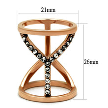 Load image into Gallery viewer, Rose Gold Rings for Women Anillo Para Mujer Stainless Steel Ring with Top Grade Crystal in Clear Calabria - Jewelry Store by Erik Rayo
