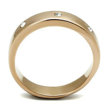 Load image into Gallery viewer, Rose Gold Rings for Women Anillo Para Mujer Stainless Steel Ring with Top Grade Crystal in Clear Melfi - Jewelry Store by Erik Rayo
