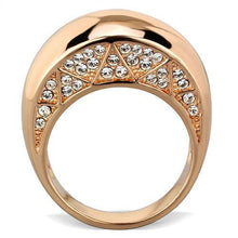 Load image into Gallery viewer, Womens Rose Gold Ring Anillo Para Mujer Stainless Steel Ring with Top Grade Crystal in Clear Sorrento - Jewelry Store by Erik Rayo
