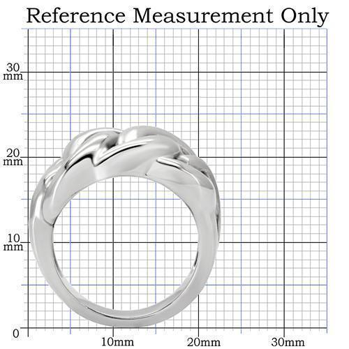Womens Silver Ring High polished (no plating) 316L Stainless Steel Ring with No Stone TK147 - Jewelry Store by Erik Rayo
