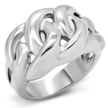 Load image into Gallery viewer, Silver Rings for Women High polished (no plating) Stainless Steel Ring with No Stone TK147 - Jewelry Store by Erik Rayo
