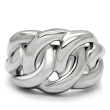 Load image into Gallery viewer, Silver Rings for Women High polished (no plating) Stainless Steel Ring with No Stone TK147 - Jewelry Store by Erik Rayo
