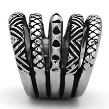 Load image into Gallery viewer, Silver Rings for Womens High polished (no plating) Stainless Steel Ring with No Stone TK1008 - Jewelry Store by Erik Rayo
