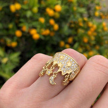 Load image into Gallery viewer, 8X014 - Gold 925 Sterling Silver Ring con Diamante Zirconia Cubica - Jewelry Store by Erik Rayo

