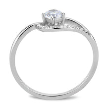 Load image into Gallery viewer, Silver Rings for Women 316L Stainless Steel DA105 - AAA Grade Cubic Zirconia in Clear
