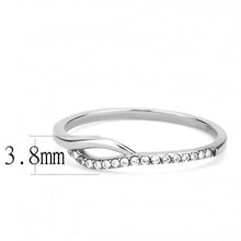 Load image into Gallery viewer, Silver Rings for Women 316L Stainless Steel DA113 - AAA Grade Cubic Zirconia in Clear
