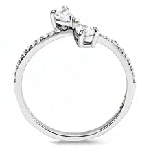 Load image into Gallery viewer, Silver Rings for Women 316L Stainless Steel DA139 - AAA Grade Cubic Zirconia in Clear
