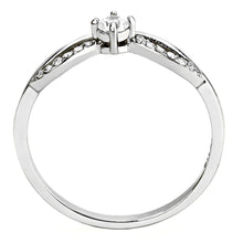 Load image into Gallery viewer, Silver Rings for Women 316L Stainless Steel DA146 - AAA Grade Cubic Zirconia in Clear
