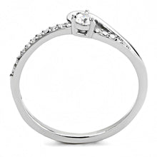 Load image into Gallery viewer, Silver Rings for Women 316L Stainless Steel DA148 - AAA Grade Cubic Zirconia in Clear
