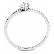 Load image into Gallery viewer, Silver Rings for Women 316L Stainless Steel DA152 - AAA Grade Cubic Zirconia in Clear
