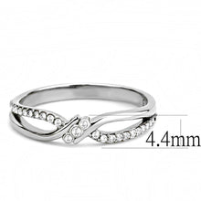 Load image into Gallery viewer, Silver Rings for Women 316L Stainless Steel DA156 - AAA Grade Cubic Zirconia in Clear
