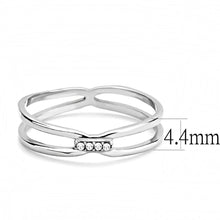 Load image into Gallery viewer, Silver Rings for Women 316L Stainless Steel DA160 - AAA Grade Cubic Zirconia in Clear
