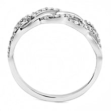 Load image into Gallery viewer, Silver Rings for Women 316L Stainless Steel DA163 - AAA Grade Cubic Zirconia in Clear
