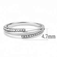 Load image into Gallery viewer, Silver Rings for Women 316L Stainless Steel DA234 - AAA Grade Cubic Zirconia in Clear
