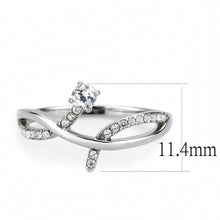 Load image into Gallery viewer, Silver Rings for Women 316L Stainless Steel DA240 - AAA Grade Cubic Zirconia in Clear
