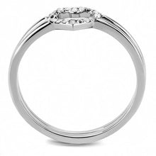 Load image into Gallery viewer, Silver Rings for Women 316L Stainless Steel DA245 - AAA Grade Cubic Zirconia in Clear
