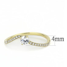 Load image into Gallery viewer, Gold Rings for Women 316L Stainless Steel DA256 - AAA Grade Cubic Zirconia in Clear
