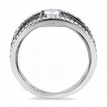 Load image into Gallery viewer, Silver Rings for Women 316L Stainless Steel DA257 - AAA Grade Cubic Zirconia in Clear
