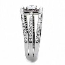 Load image into Gallery viewer, Silver Rings for Women 316L Stainless Steel DA257 - AAA Grade Cubic Zirconia in Clear
