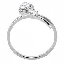 Load image into Gallery viewer, Silver Rings for Women 316L Stainless Steel DA260 - AAA Grade Cubic Zirconia in Clear
