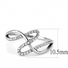 Load image into Gallery viewer, Silver Rings for Women 316L Stainless Steel DA265 - AAA Grade Cubic Zirconia in Clear
