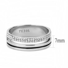 Load image into Gallery viewer, Silver Rings for Women 316L Stainless Steel DA275 - AAA Grade Cubic Zirconia in Clear
