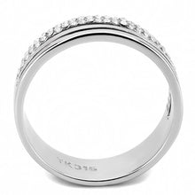 Load image into Gallery viewer, Silver Rings for Women 316L Stainless Steel DA275 - AAA Grade Cubic Zirconia in Clear
