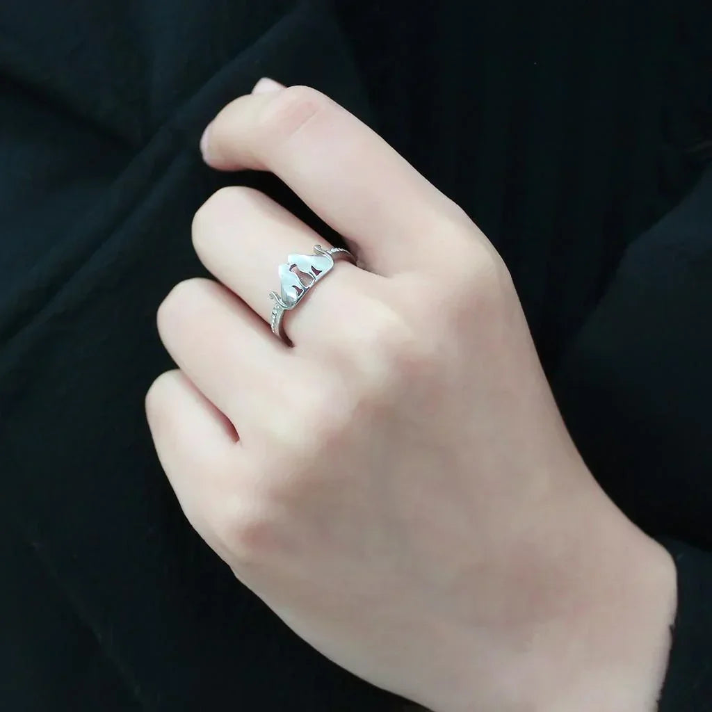 Silver Rings for Women 316L Stainless Steel DA309 - AAA Grade Cubic Zirconia in Clear - Jewelry Store by Erik Rayo