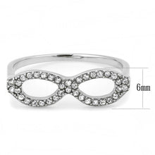 Load image into Gallery viewer, Silver Rings for Women 316L Stainless Steel DA315 - AAA Grade Cubic Zirconia in Clear
