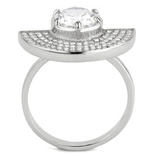 Load image into Gallery viewer, Silver Rings for Women 316L Stainless Steel DA336 - AAA Grade Cubic Zirconia in Clear
