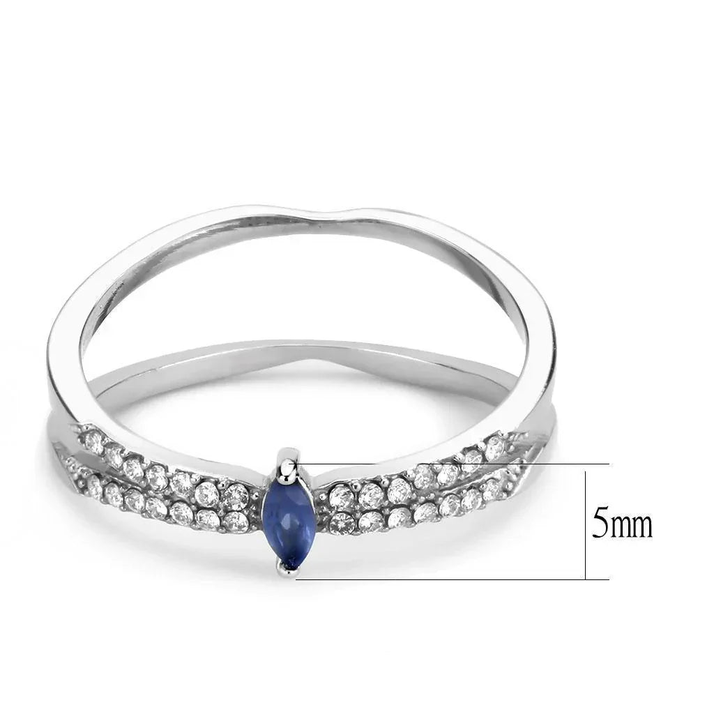 Silver Rings for Women 316L Stainless Steel DA383 - Montana - Jewelry Store by Erik Rayo