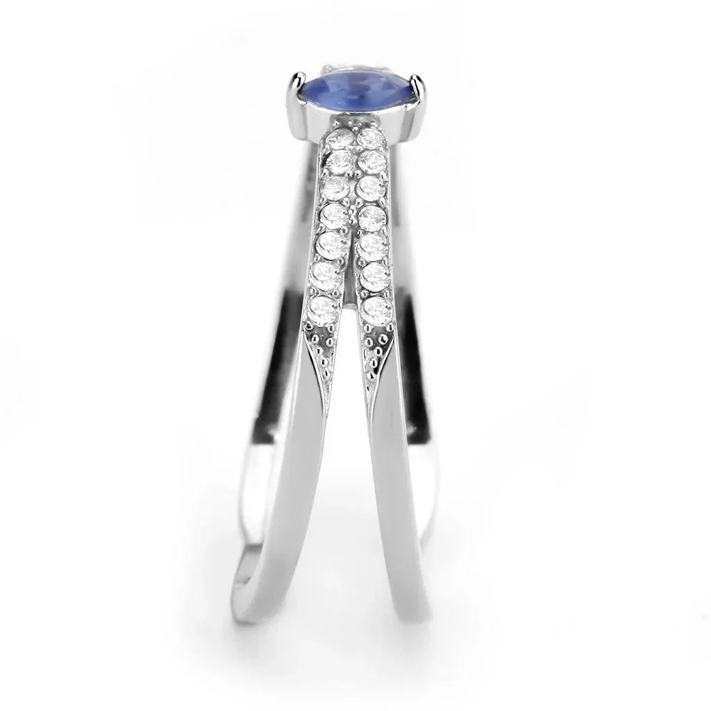 Silver Rings for Women 316L Stainless Steel DA383 - Montana - Jewelry Store by Erik Rayo