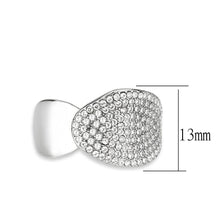 Load image into Gallery viewer, Silver Rings for Women 316L Stainless Steel DA388 - AAA Grade Cubic Zirconiain Clear
