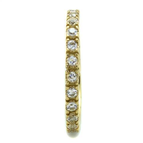 Gold Rings for Women Stainless Steel TK45202G with AAA Grade Cubic Zirconia in Clear - Jewelry Store by Erik Rayo
