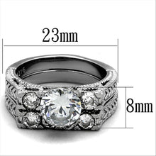 Load image into Gallery viewer, Silver Rings for Women Stainless Steel TK5X019 with AAA Grade Cubic Zirconia in Clear
