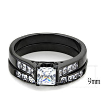 Load image into Gallery viewer, Anillo de Compromiso Boda y Matrimonio con Diamante Zirconia Para Mujeres Color Negro Aligiers - Jewelry Store by Erik Rayo
