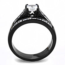 Load image into Gallery viewer, Anillo de Compromiso Boda y Matrimonio con Diamante Zirconia Para Mujeres Color Negro Aligiers - Jewelry Store by Erik Rayo
