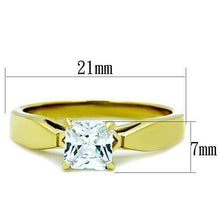 Load image into Gallery viewer, Anillo de Compromiso Boda y Matrimonio con Diamante Zirconia Para Mujeres Color Oro Acero Ahlai - Jewelry Store by Erik Rayo
