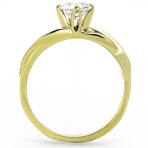 Anillo de Compromiso Boda y Matrimonio con Diamante Zirconia Para Mujeres Color Oro Acero Balla - Jewelry Store by Erik Rayo