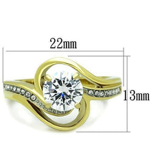 Load image into Gallery viewer, Anillo de Compromiso Boda y Matrimonio con Diamante Zirconia Para Mujeres Color Oro TK1701 - Jewelry Store by Erik Rayo
