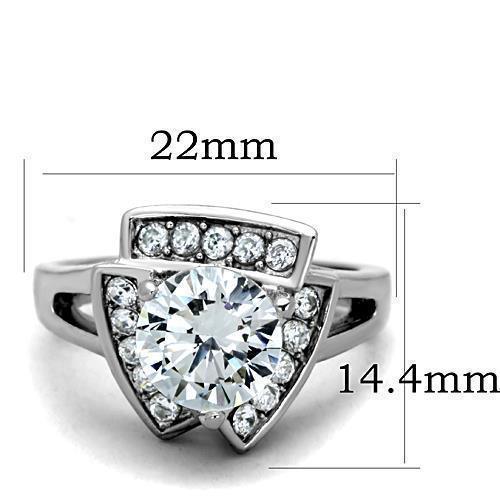 Anillo de Compromiso Boda y Matrimonio con Diamante Zirconia Para Mujeres Color Plata Busan - Jewelry Store by Erik Rayo