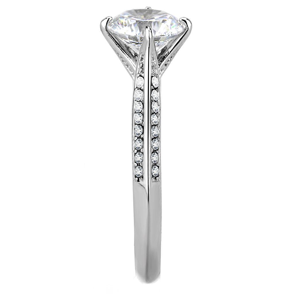 Anillo de Compromiso Boda y Matrimonio con Diamante Zirconia Para Mujeres Color Plata DA036 - Jewelry Store by Erik Rayo