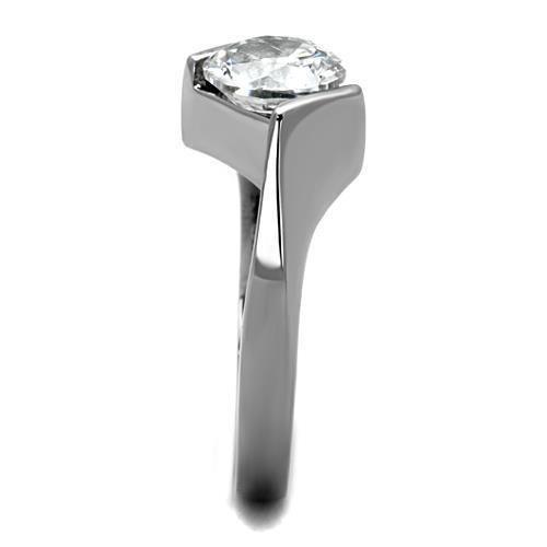 Anillo de Compromiso Boda y Matrimonio con Diamante Zirconia Para Mujeres Color Plata Daegu - Jewelry Store by Erik Rayo