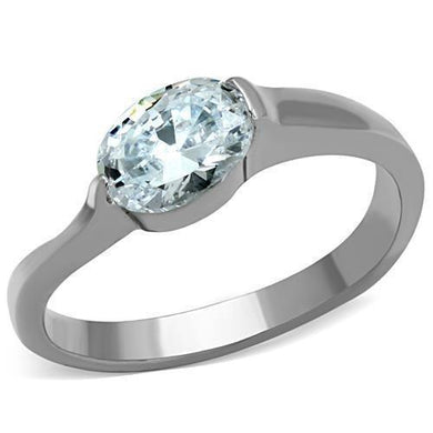 Anillo de Compromiso Boda y Matrimonio con Diamante Zirconia Para Mujeres Color Plata Dalian - Jewelry Store by Erik Rayo