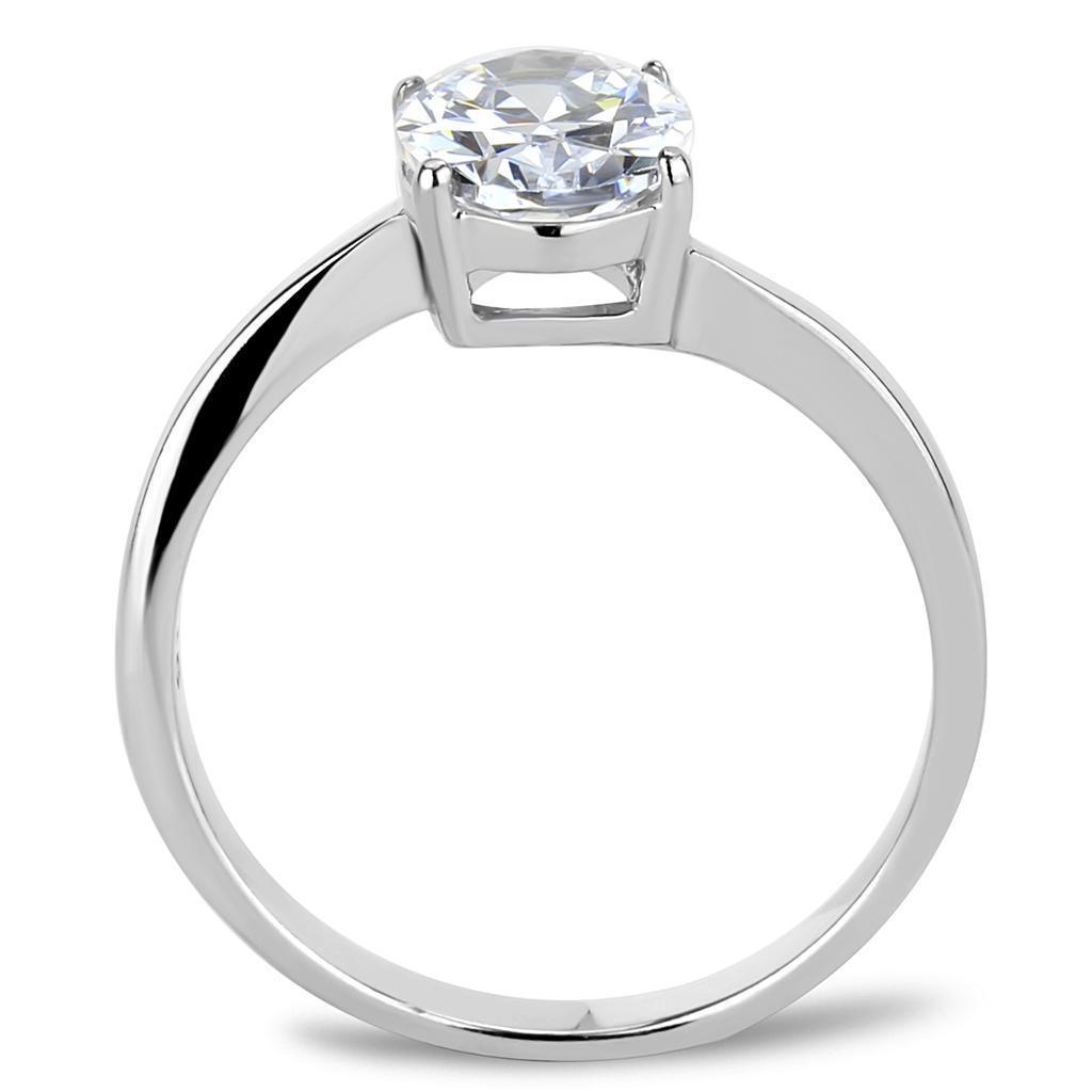 Anillo de Compromiso Boda y Matrimonio con Diamante Zirconia Para Mujeres Color Plata Ercolano - Jewelry Store by Erik Rayo