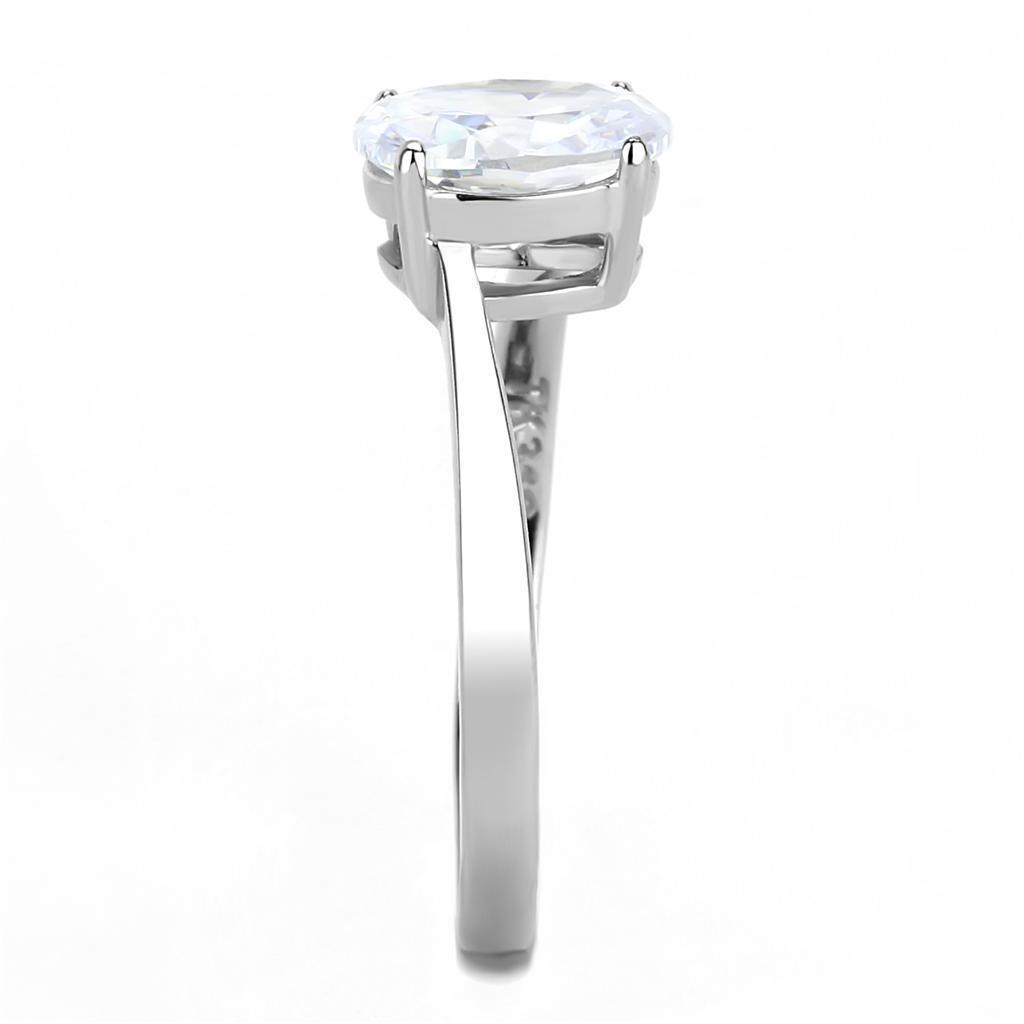 Anillo de Compromiso Boda y Matrimonio con Diamante Zirconia Para Mujeres Color Plata Ercolano - Jewelry Store by Erik Rayo