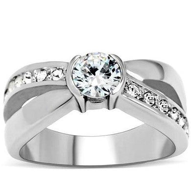 Anillo de Compromiso Boda y Matrimonio con Diamante Zirconia Para Mujeres Color Plata - Jewelry Store by Erik Rayo