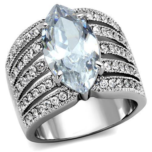 Anillo de Compromiso Boda y Matrimonio con Diamante Zirconia Para Mujeres Color Plata Havana - Jewelry Store by Erik Rayo
